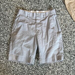 Brooks Brothers Light Gray Flat Front Shorts